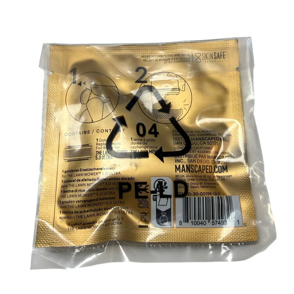 Manscaped Lawn Mower 5.0 Ultra Gold SkinSafe Foil Blade New‎